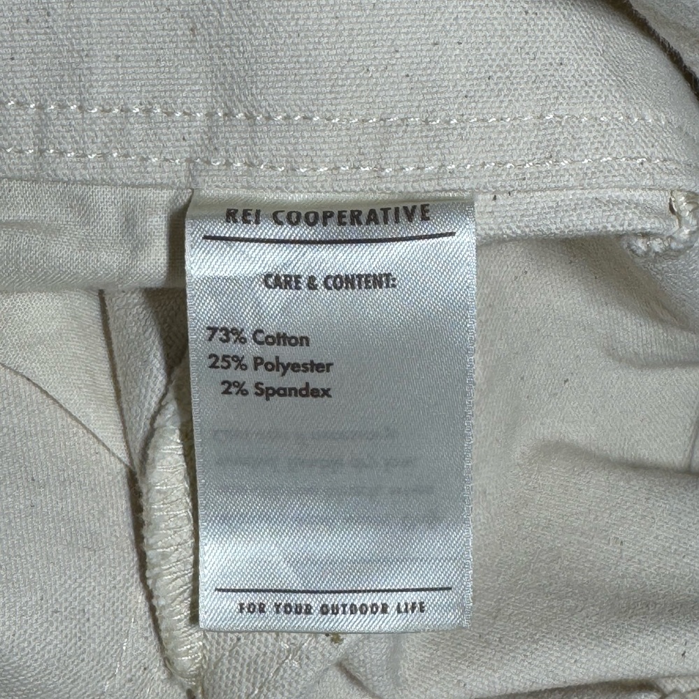 REI Co-op Overalls Women’s Trailsmith Canvas Size 6 Cream Double Knee Bibs Gorp - Picture 9 of 10